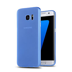 Housse Silicone Souple Mat R02 pour Samsung Galaxy S7 Edge G935F Bleu