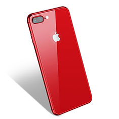 Housse Silicone Souple Miroir S02 pour Apple iPhone 8 Plus Rouge