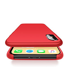 Housse Ultra Fine TPU Souple 360 Degres pour Apple iPhone X Rouge