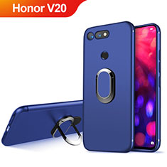 Housse Ultra Fine TPU Souple avec Support Bague Anneau Aimante Magnetique pour Huawei Honor View 20 Bleu