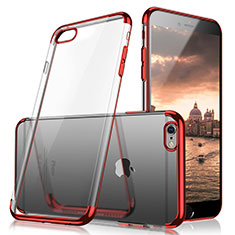 Housse Ultra Fine TPU Souple Transparente H05 pour Apple iPhone 6 Rouge