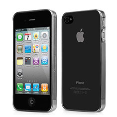 Housse Ultra Fine TPU Souple Transparente pour Apple iPhone 4 Gris