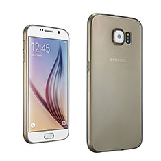 Housse Ultra Fine TPU Souple Transparente pour Samsung Galaxy S6 SM-G920 Gris