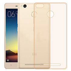 Housse Ultra Fine TPU Souple Transparente pour Xiaomi Redmi 3S Or