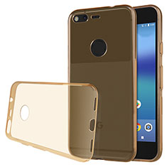 Housse Ultra Fine TPU Souple Transparente T02 pour Google Pixel Or