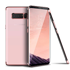 Housse Ultra Fine TPU Souple Transparente T06 pour Samsung Galaxy Note 8 Duos N950F Rose