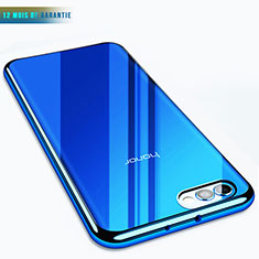 Housse Ultra Fine TPU Souple Transparente T07 pour Huawei Honor V10 Bleu