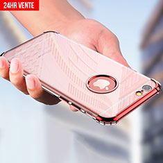 Housse Ultra Fine TPU Souple Transparente T14 pour Apple iPhone 6 Rouge