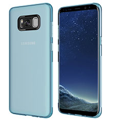 Housse Ultra Fine TPU Souple Transparente T15 pour Samsung Galaxy S8 Plus Bleu