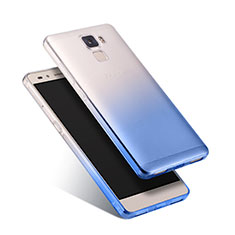 Housse Ultra Fine Transparente Souple Degrade pour Huawei Honor 7 Bleu