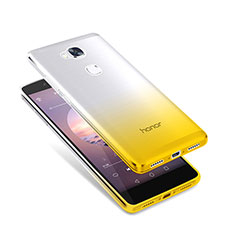 Housse Ultra Fine Transparente Souple Degrade pour Huawei Honor X5 Jaune