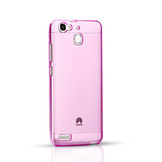 Housse Ultra Slim Silicone Souple Transparente pour Huawei Enjoy 5S Rose