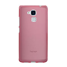 Housse Ultra Slim Silicone Souple Transparente pour Huawei GR5 Mini Rose