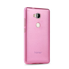 Housse Ultra Slim Silicone Souple Transparente pour Huawei GR5 Rose