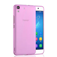 Housse Ultra Slim Silicone Souple Transparente pour Huawei Honor 4A Rose