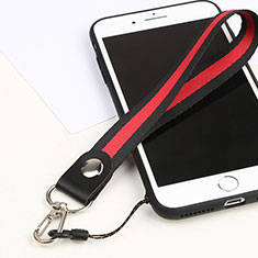 Laniere Bracelet Poignee Strap Universel K01 pour Accessories Da Cellulare Tappi Antipolvere Rouge