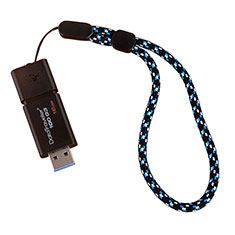 Laniere Bracelet Poignee Strap Universel K04 pour Oppo Find X3 Pro Bleu