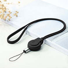 Laniere Bracelet Poignee Strap Universel K05 pour Accessoires Telephone Support De Voiture Noir