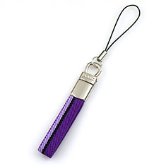 Laniere Bracelet Poignee Strap Universel K12 pour Sharp Aquos R7s Violet