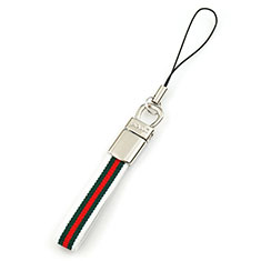 Laniere Bracelet Poignee Strap Universel K14 pour Accessoires Telephone Support De Voiture Blanc