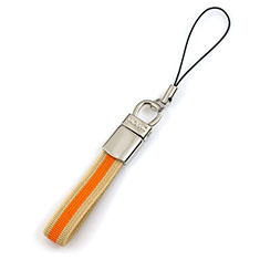 Laniere Bracelet Poignee Strap Universel K14 pour Samsung Galaxy J7 Plus Orange