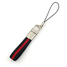 Laniere Bracelet Poignee Strap Universel K14 pour Accessories Da Cellulare Tappi Antipolvere Rouge et Noir