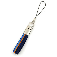 Laniere Bracelet Poignee Strap Universel K15 pour Sharp Aquos R7s Bleu