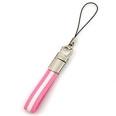 Laniere Bracelet Poignee Strap Universel K15 pour Accessoires Telephone Support De Voiture Rose