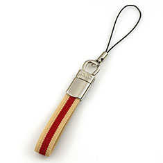 Laniere Bracelet Poignee Strap Universel K15 pour Accessories Da Cellulare Tappi Antipolvere Rouge