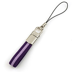 Laniere Bracelet Poignee Strap Universel K15 pour LG G7 Violet