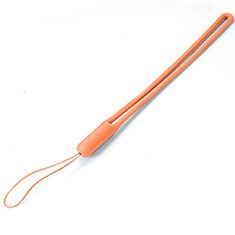Laniere Bracelet Poignee Strap Universel W01 pour Accessories Da Cellulare Tappi Antipolvere Orange