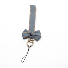 Laniere Bracelet Poignee Strap Universel W05 pour Accessories Da Cellulare Tappi Antipolvere Gris