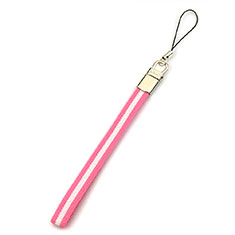 Laniere Bracelet Poignee Strap Universel W07 pour Accessories Da Cellulare Tappi Antipolvere Rose