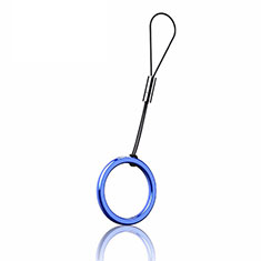 Laniere Porte Cles Strap Universel R02 pour Accessories Da Cellulare Tappi Antipolvere Bleu