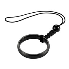 Laniere Porte Cles Strap Universel R03 pour Accessories Da Cellulare Tappi Antipolvere Noir