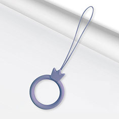 Laniere Porte Cles Strap Universel R07 pour Accessories Da Cellulare Tappi Antipolvere Gris