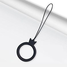 Laniere Porte Cles Strap Universel R07 pour Huawei Enjoy 9s Noir