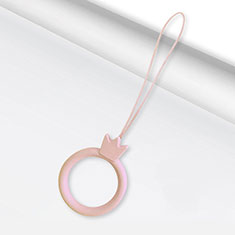 Laniere Porte Cles Strap Universel R07 pour Accessories Da Cellulare Tappi Antipolvere Rose