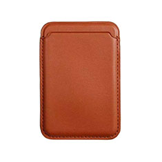 Luxe Cuir Portefeuille avec Mag-Safe Magnetic Magnetique pour Apple iPhone 12 Mini Marron