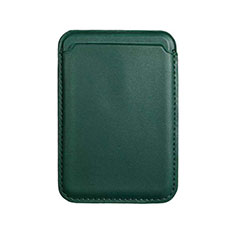 Luxe Cuir Portefeuille avec Mag-Safe Magnetic Magnetique pour Apple iPhone 12 Pro Vert