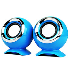 Mini Haut-Parleur Enceinte Portable Haut Parleur W05 pour Handy Zubehoer Wasserdichte Handyhuelle Bleu Ciel