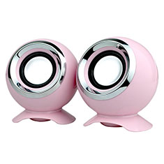 Mini Haut-Parleur Enceinte Portable Haut Parleur W05 pour Oppo Find N2 Flip 5G Rose