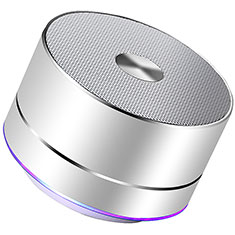 Mini Haut Parleur Enceinte Portable Sans Fil Bluetooth Haut-Parleur K01 pour Accessories Da Cellulare Tappi Antipolvere Argent