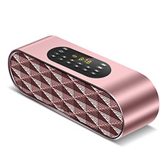 Mini Haut Parleur Enceinte Portable Sans Fil Bluetooth Haut-Parleur K03 pour Accessories Da Cellulare Tappi Antipolvere Or Rose