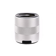 Mini Haut Parleur Enceinte Portable Sans Fil Bluetooth Haut-Parleur K09 pour Accessories Da Cellulare Tappi Antipolvere Argent