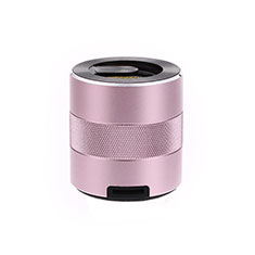 Mini Haut Parleur Enceinte Portable Sans Fil Bluetooth Haut-Parleur K09 pour Vivo Y35 4G Or Rose