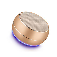 Mini Haut Parleur Enceinte Portable Sans Fil Bluetooth Haut-Parleur pour Vivo Y35 4G Or