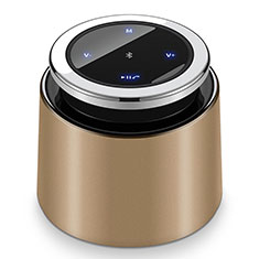 Mini Haut Parleur Enceinte Portable Sans Fil Bluetooth Haut-Parleur S26 pour Samsung Galaxy A20 Or