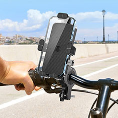 Motocyclette Bicyclette Guidon U Kit Tigra Fitclic Neo Velo Support Telephone Clip Universel H01 pour Motorola Moto Edge 2023 5G Noir