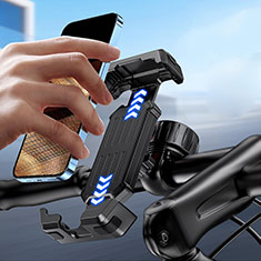 Motocyclette Bicyclette Guidon U Kit Tigra Fitclic Neo Velo Support Telephone Clip Universel pour Samsung Galaxy J2 Pro 2018 J250F Noir